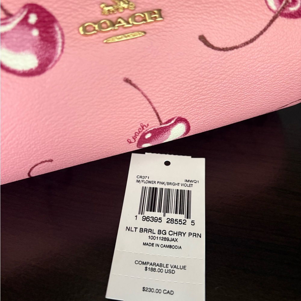 Coach Cherry Print Nolita Barrel Bag - Picture 6 of 6